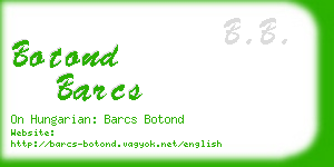 botond barcs business card